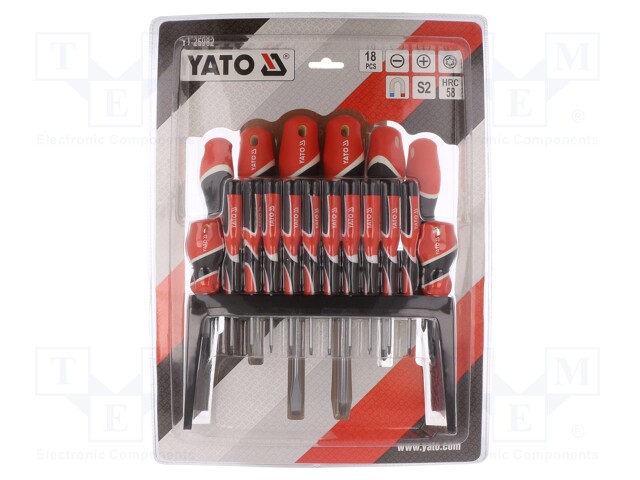 Screwdrivers; Pcs: 18; Features: table stand included
