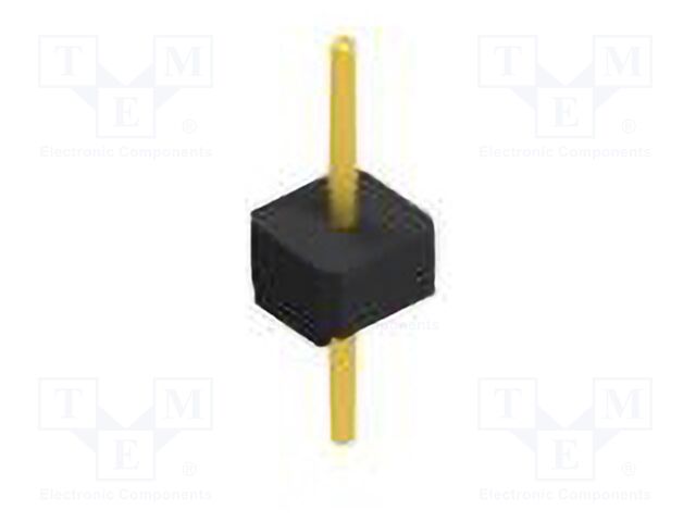 Connector: pin strips; pin header; male; PIN: 1; 2.54mm; THT; 1x1