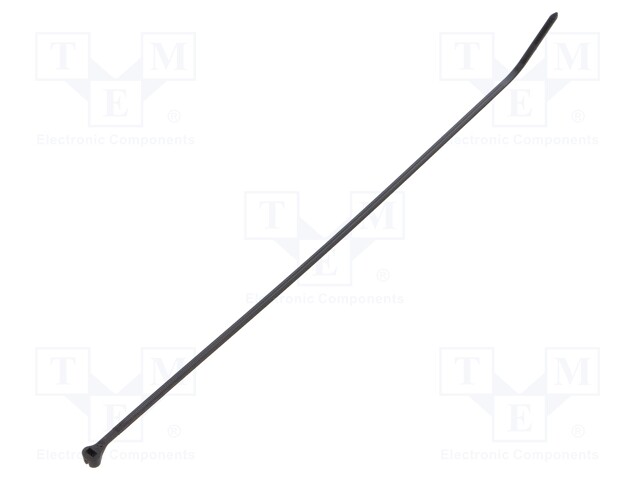 Cable tie; L: 186mm; W: 4.8mm; polyamide; 220N; black; Ømax: 45mm