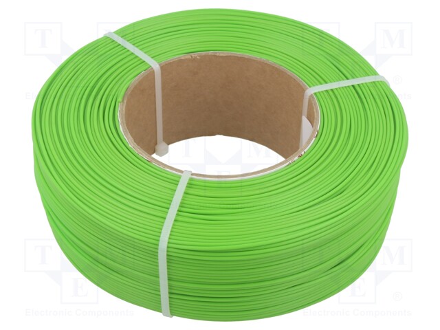 Filament: PLA; 1.75mm; green; 185÷225°C; 1kg; Table temp: 40÷60°C
