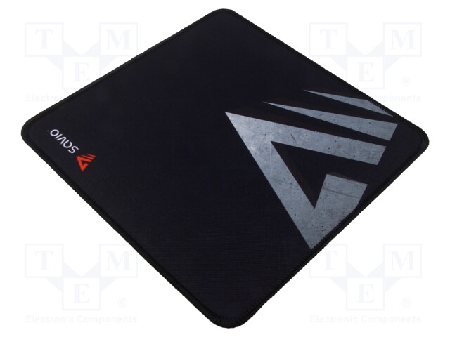 Mouse pad; black,grey; 250x250x2mm