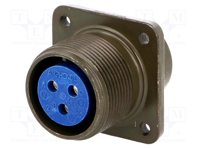 Connector: circular; Series: 97; socket; female; PIN: 3; soldering