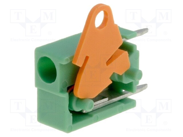 PCB terminal block; straight; 5.08mm; ways: 1; on PCBs; 3mm2; 15A