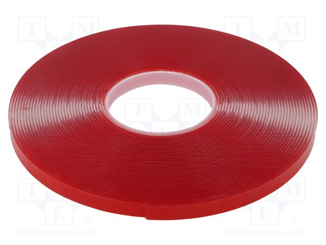 Tape: fixing; W: 12mm; L: 16.5m; Thk: 2mm; two-sided adhesive; 8N/cm
