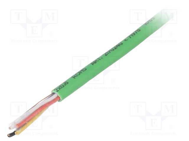 Wire; EiB/KNX,PROFIBUS,air-conditioning technology; 2x2x0,8mm2