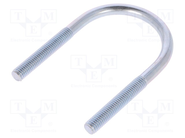 U-bolt; B; steel; zinc; Thread len: 46mm; Int.width: 49mm; H: 90mm