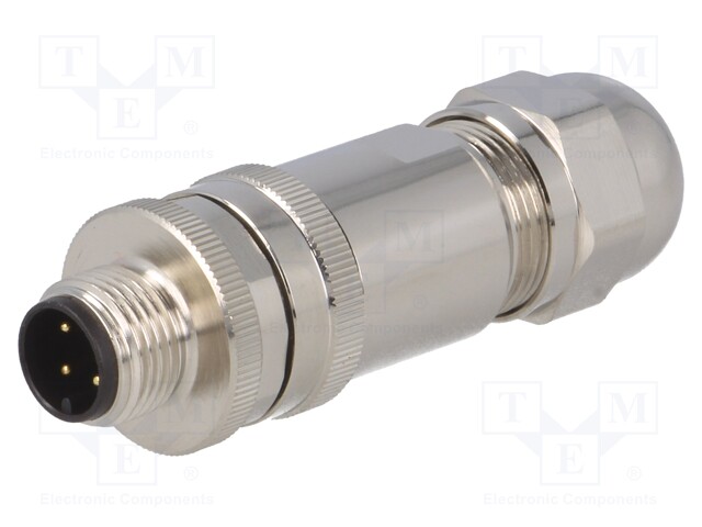 Plug; M12; PIN: 4; male; A code-DeviceNet / CANopen; for cable