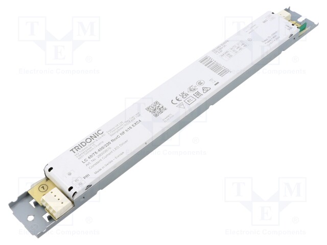 Power supply: switched-mode; LED; 40W; 45÷220VDC; 75÷400mA; IP20