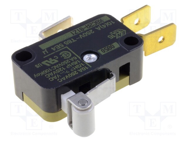 Microswitch SNAP ACTION; with lever (with roller); SPDT; Pos: 2