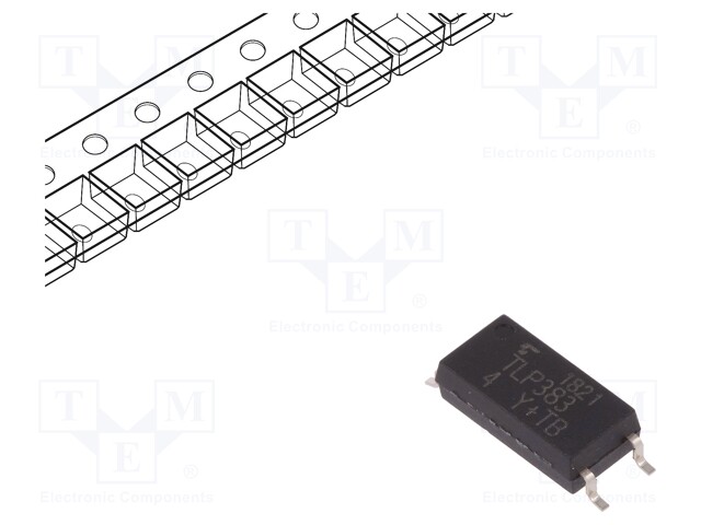 Optocoupler; SMD; Channels: 1; Out: transistor; Uinsul: 5kV; Uce: 80V