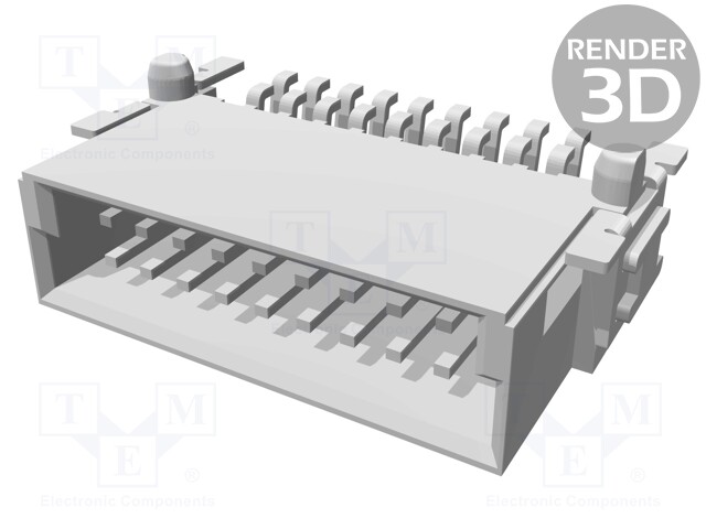 Connector: PCB to PCB; male; PIN: 18; 1.27mm; Series: har-flex; 2.3A