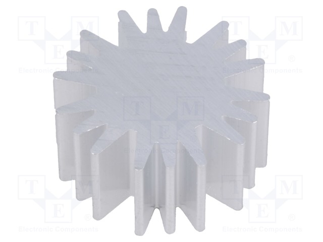 Heatsink; LED; Ø: 20mm; H: 10mm; 6.3K/W