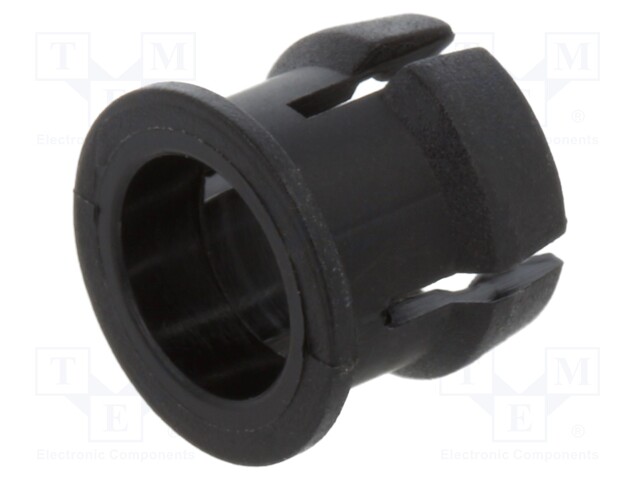 LED HOLDER, 0.312", BLACK, 5MM LED