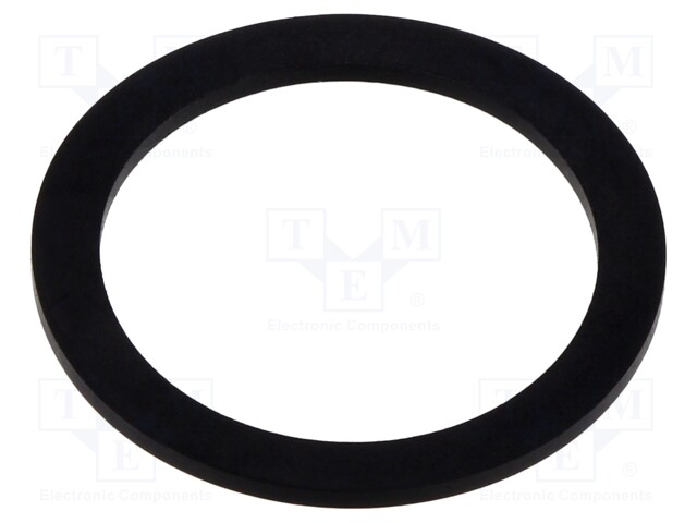 Gasket; NBR rubber; Thk: 1.5mm; Øint: 30.5mm; M32; black