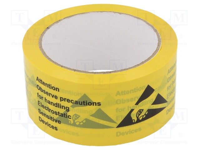 Self-adhesive label; ESD; L: 66m; D: 50mm; Package: reel; Mat: PVC