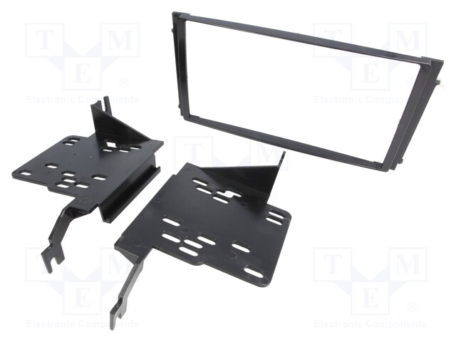 Radio mounting frame; Hyundai; 2 DIN; black