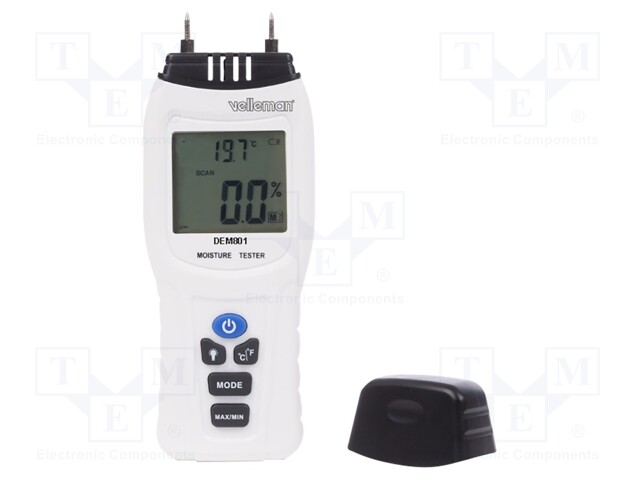 Thermo-hygrometer; LCD; 1÷70%RH; 1÷70%RH; 0÷50°C; 163x62x30mm