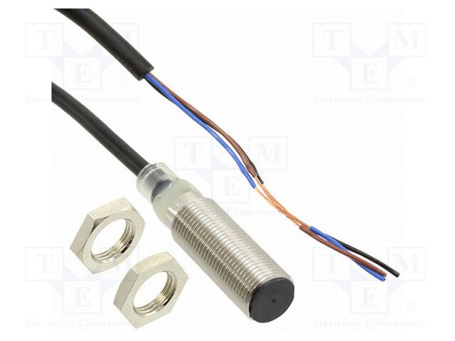 Sensor: inductive; OUT: NPN / NC; 0÷2mm; 10÷30VDC; M12; IP67; brass