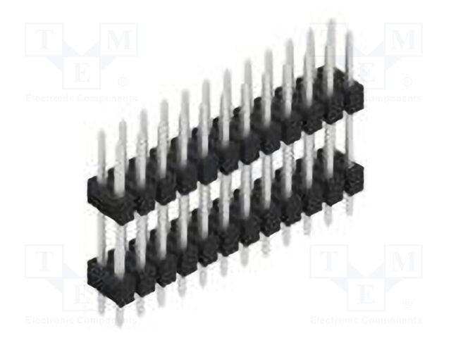 Connector: pin strips; pin header; male; PIN: 24; 2.54mm; THT; 2x12