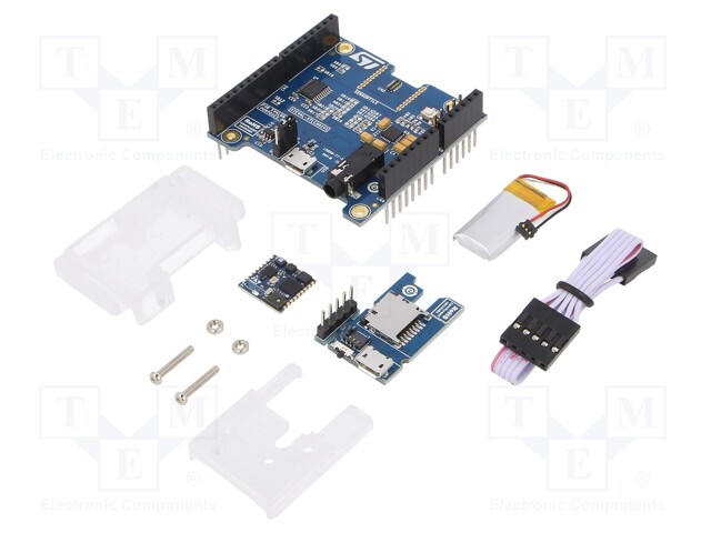 Dev.kit: STM32; Jack 3,5mm,Micro USB,pin strips,microSD