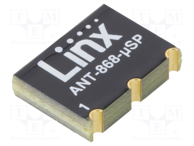 Antenna; RF; 0.2dBi; Mounting: SMD; 50Ω; f: 859÷877MHz; -40÷130°C