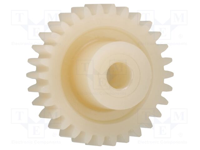Spur gear; igutek® P360; hub with pass-through hole