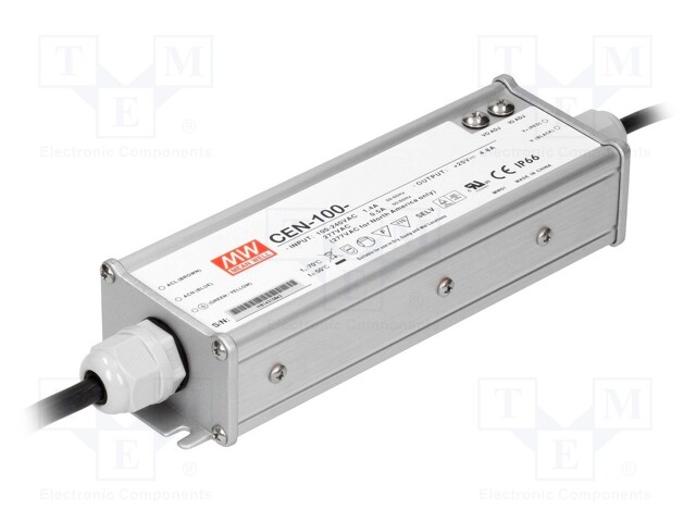 Power supply: switched-mode; LED; 96W; 48VDC; 43÷53VDC; 2A; IP66