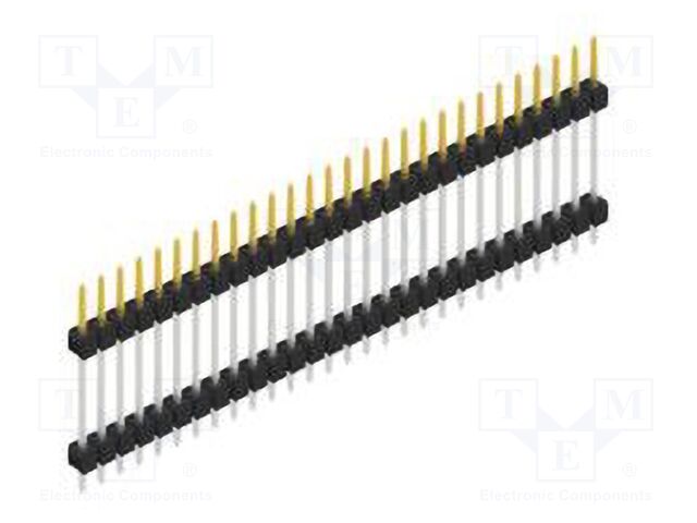 Connector: pin strips; pin header; male; PIN: 28; 2.54mm; THT; 1x28