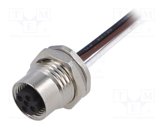 Socket; M12; PIN: 5; female; B code-Profibus; cables; IP67; straight