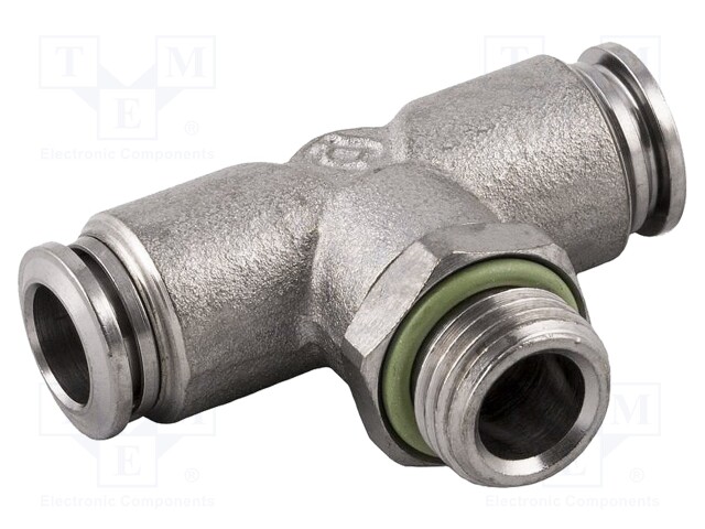 Push-in fitting; T-tap splitter; 1/8"; outside; -0.99÷20bar; 8mm