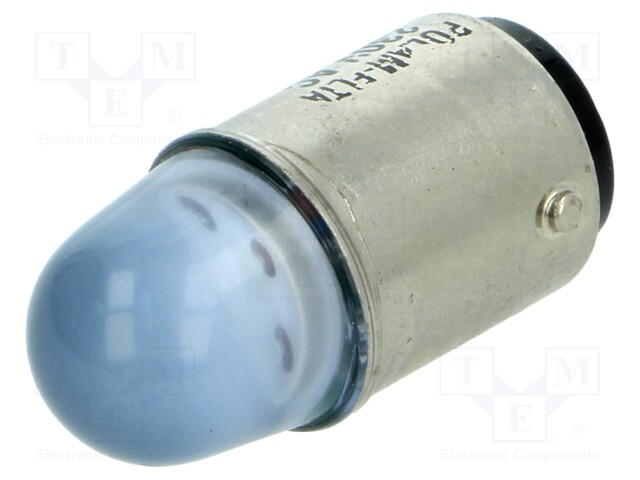 LED lamp; blue; BA15D; 230VAC