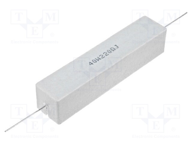 Resistor: wire-wound; cement; THT; 150mΩ; 40W; ±5%; 19x19x89mm