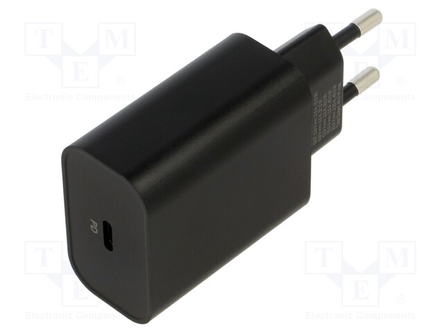 Power supply: switched-mode; plug; 5÷20VDC; 45W; Plug: EU; 82.7%