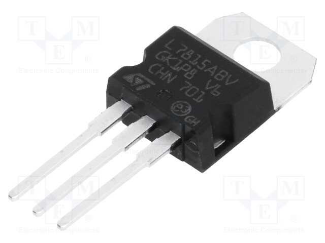 IC: voltage regulator; linear,fixed; 15V; 1.5A; TO220; THT