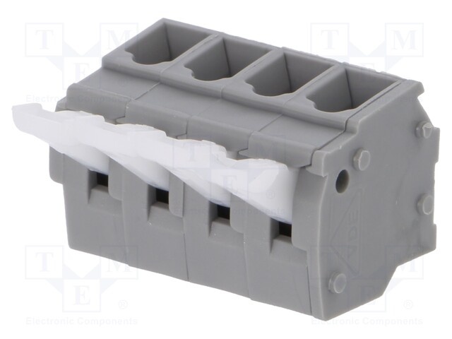 PCB terminal block; angled; 5mm; ways: 4; on PCBs; 0.2÷2.5mm2; 15A