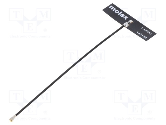 Antenna; Bluetooth,WiFi,ZigBee; 3dBi,4dBi; linear; 34.9x9mm; U.FL