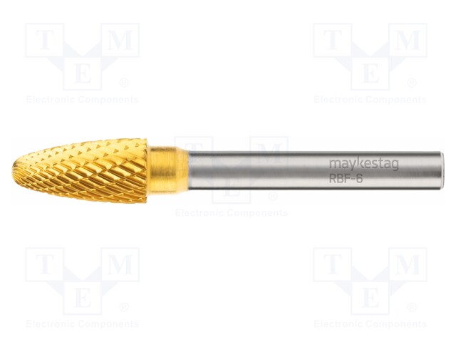Rotary burr; Ø: 12mm; L: 70mm; metal; Working part len: 25mm