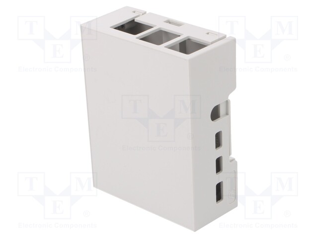 Enclosure: for computer; Raspberry Pi 4 B; ABS; grey; X: 71.1mm