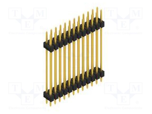 Connector: pin strips; pin header; male; PIN: 24; 2.54mm; THT; 2x12