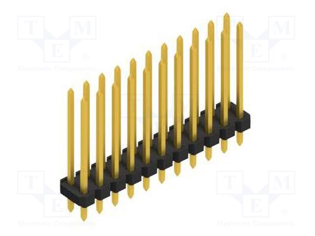 Connector: pin strips; pin header; male; PIN: 22; 2.54mm; THT; 2x11