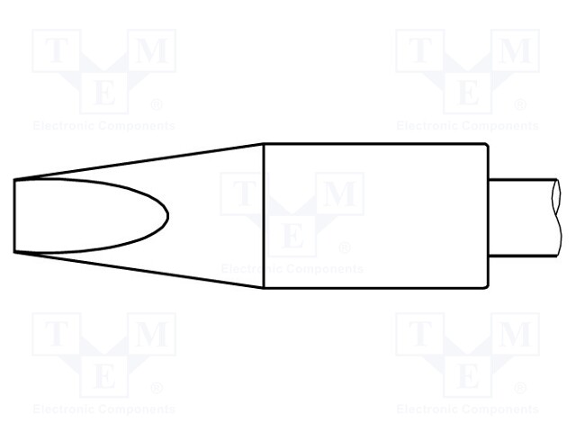 Tip; chisel; 5.5x1.5mm; longlife
