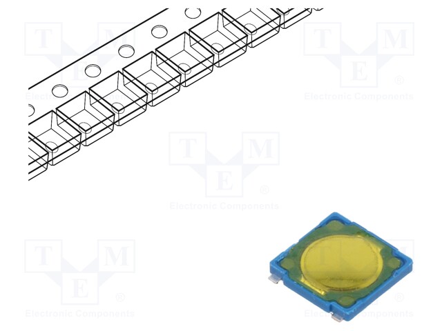 Microswitch TACT; SPST-NO; Pos: 2; 0.05A/12VDC; SMT; none; 2.6N