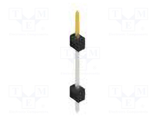 Connector: pin strips; pin header; male; PIN: 1; 2.54mm; THT; 1x1