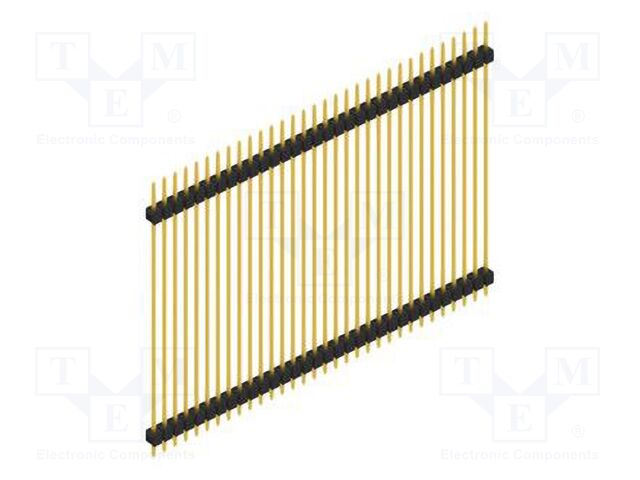 Connector: pin strips; pin header; male; PIN: 32; 2.54mm; THT; 1x32