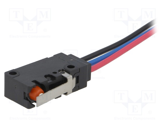 Microswitch SNAP ACTION; with lever; SPDT; 0.1A/125VAC; ON-(ON)
