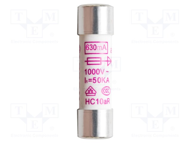 Fuse; Application: PKT-P3410,PKT-P3415,PKT-P3425; 630mA; 1kV