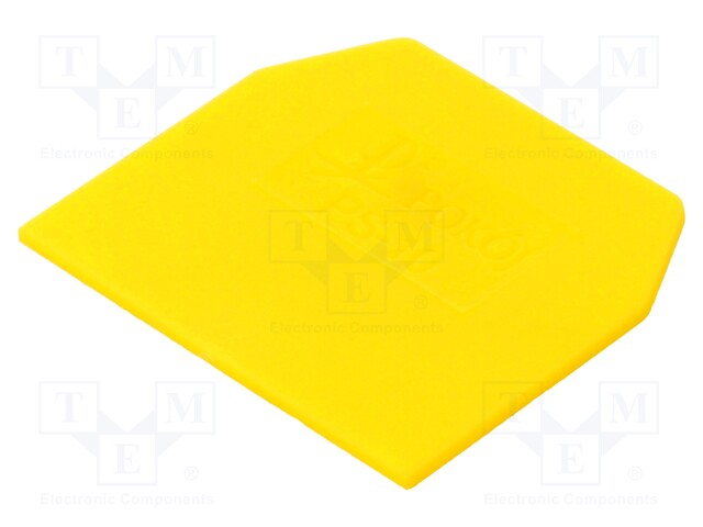 End plate; Application: ZG-G10; yellow; Width: 1mm; polyamide