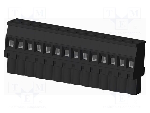 Connector: pluggable terminal block; plug; female; angled 90°