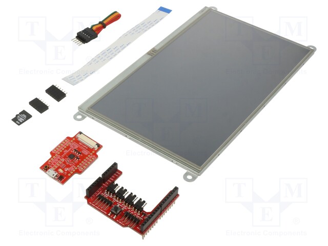 Display: TFT; 9"; 800x480; Window dimensions: 111.7x198mm; FFC/FPC