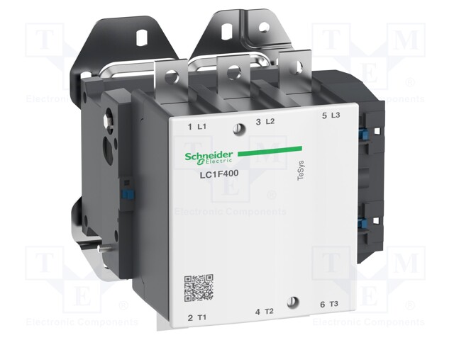 Contactor, 400 A, Panel, 1 kV, 3PST-NO, 3 Pole, 280 kW